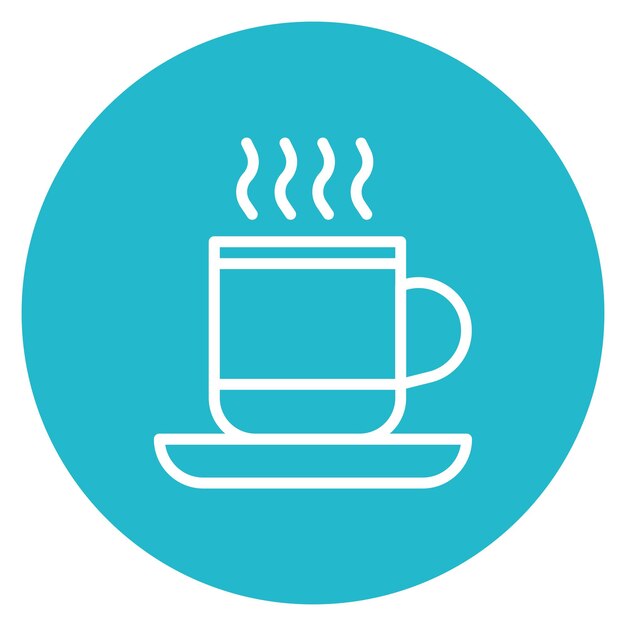 Imagen vectorial del icono de la taza de espresso Se puede usar para Italia