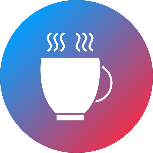 Imagen vectorial del icono de la taza Se puede usar para la mañana y el desayuno