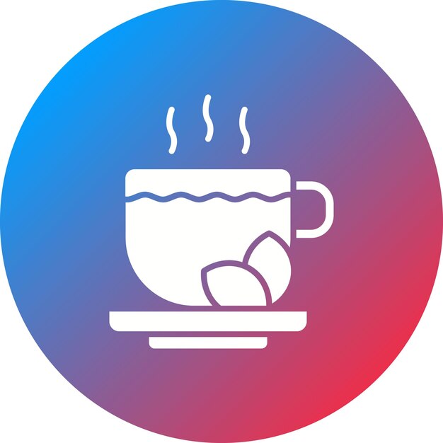 La imagen vectorial del icono del té se puede utilizar para las bebidas