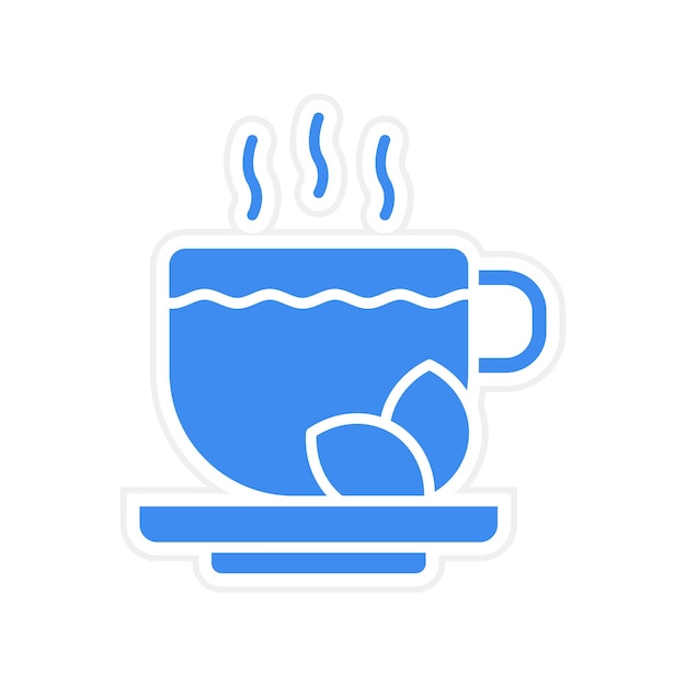 La imagen vectorial del icono del té se puede utilizar para las bebidas