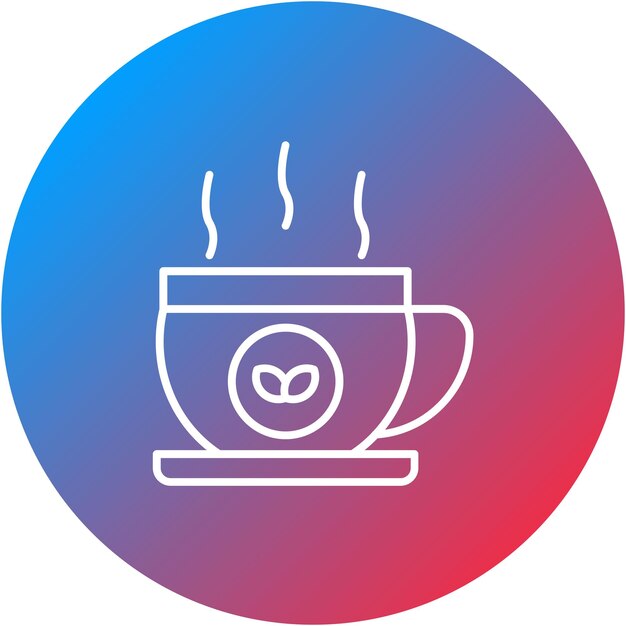 La imagen vectorial del icono del té se puede utilizar para Comfort