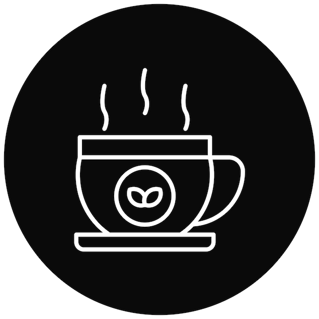 La imagen vectorial del icono del té se puede utilizar para Comfort