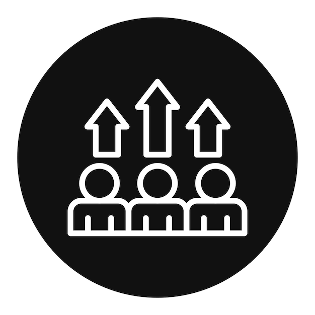 Imagen vectorial del icono Team Spirit Se puede usar para el trabajo en equipo