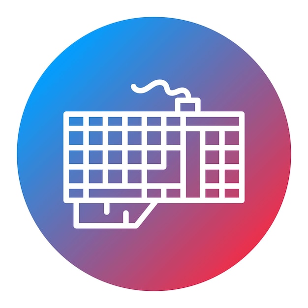 Imagen vectorial del icono del teclado de juegos Se puede usar para el comercio electrónico de juegos