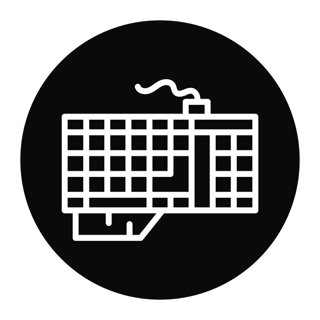 Imagen vectorial del icono del teclado de juegos Se puede usar para el comercio electrónico de juegos