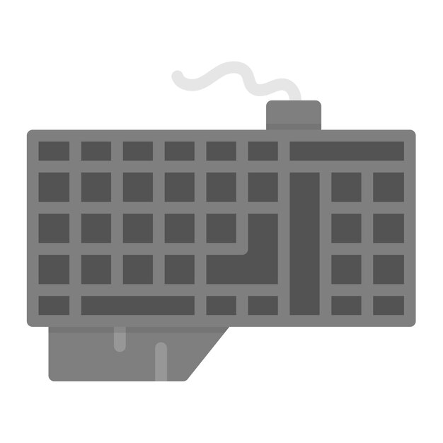 Imagen vectorial del icono del teclado de juegos Se puede usar para el comercio electrónico de juegos