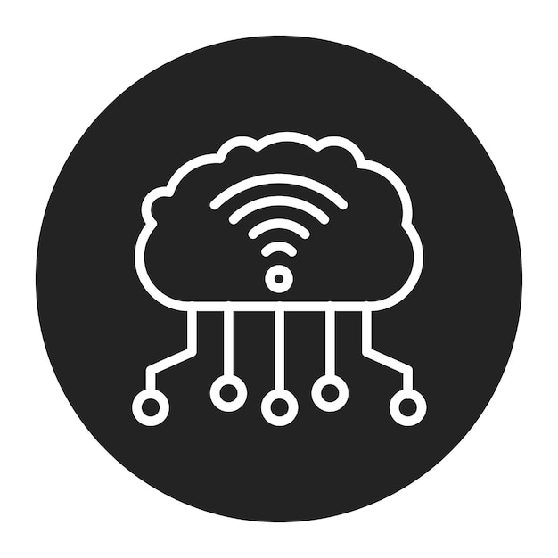 Imagen vectorial de icono de tecnología inteligente Se puede utilizar para la Disrupción Digital