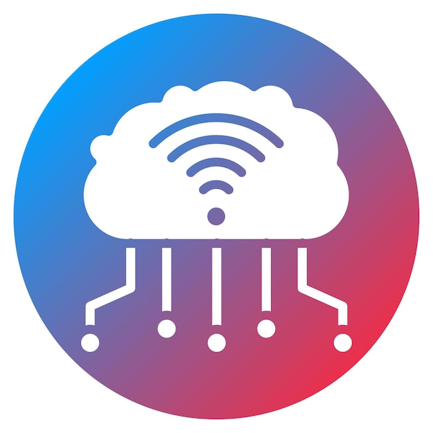 Imagen vectorial de icono de tecnología inteligente Se puede utilizar para la Disrupción Digital