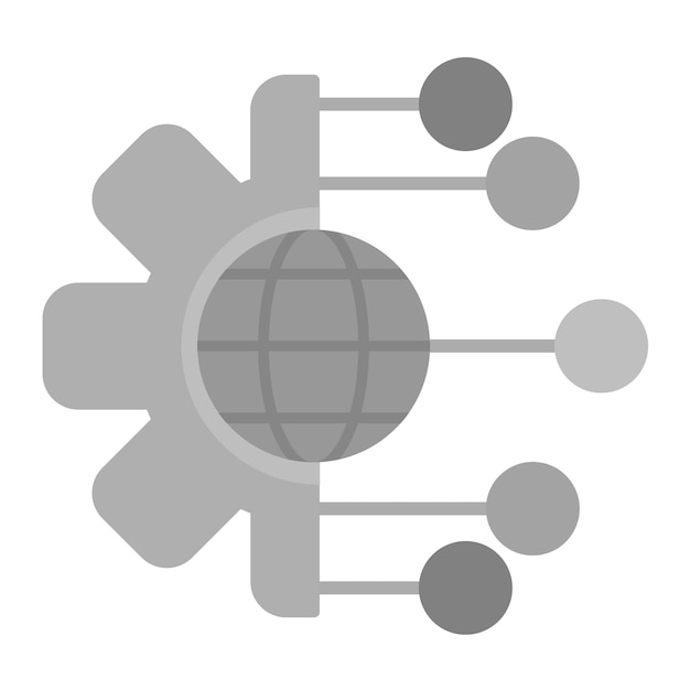 Imagen vectorial de icono de tecnología Puede utilizarse para Big Data