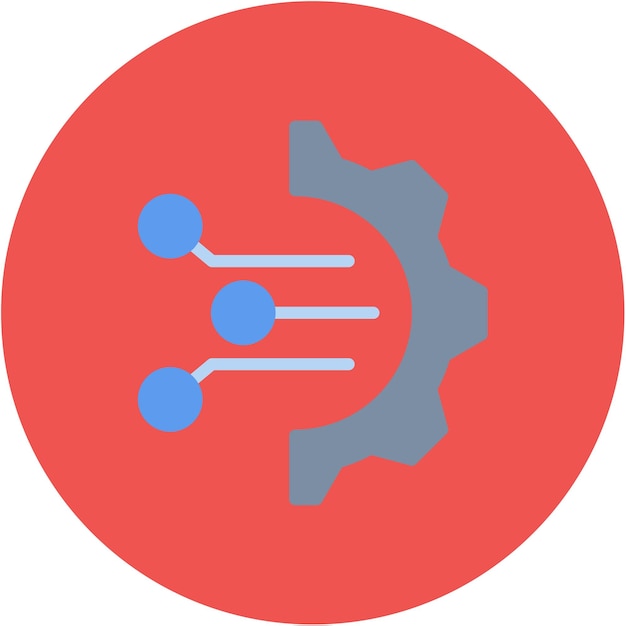 Imagen vectorial de icono de tecnología Puede utilizarse para robótica