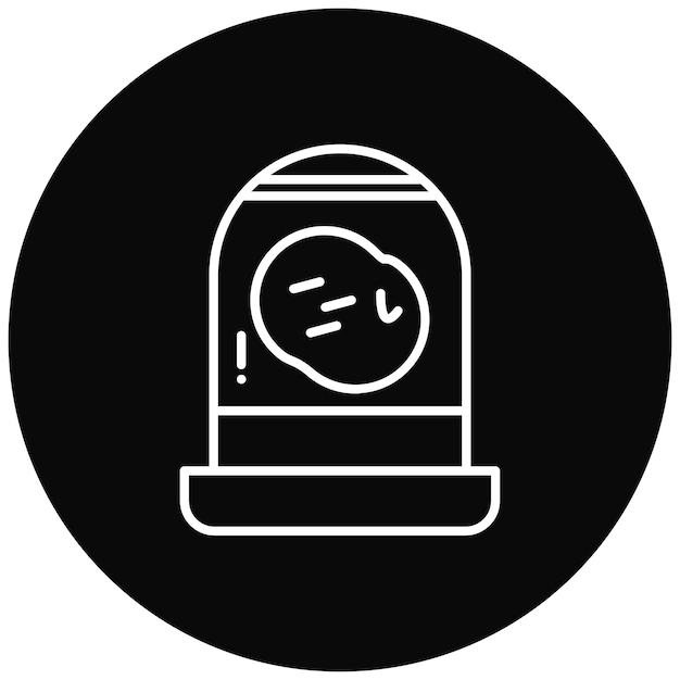 Imagen vectorial del icono de Tektite Se puede utilizar para la tecnología espacial
