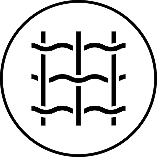 Imagen vectorial de icono de tela duradera Se puede utilizar para las características de la tela