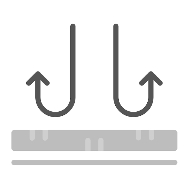 Imagen vectorial del icono de la tela no respirable Se puede utilizar para las características de la tela