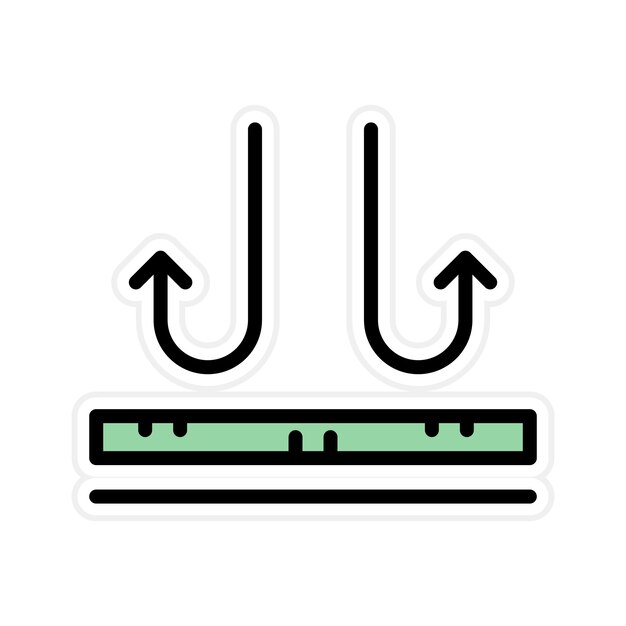 Imagen vectorial del icono de la tela no respirable Se puede utilizar para las características de la tela