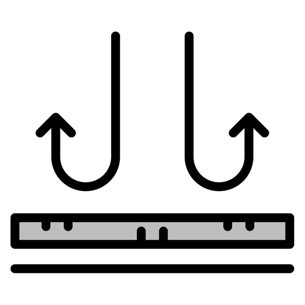 Imagen vectorial del icono de la tela no respirable Se puede utilizar para las características de la tela