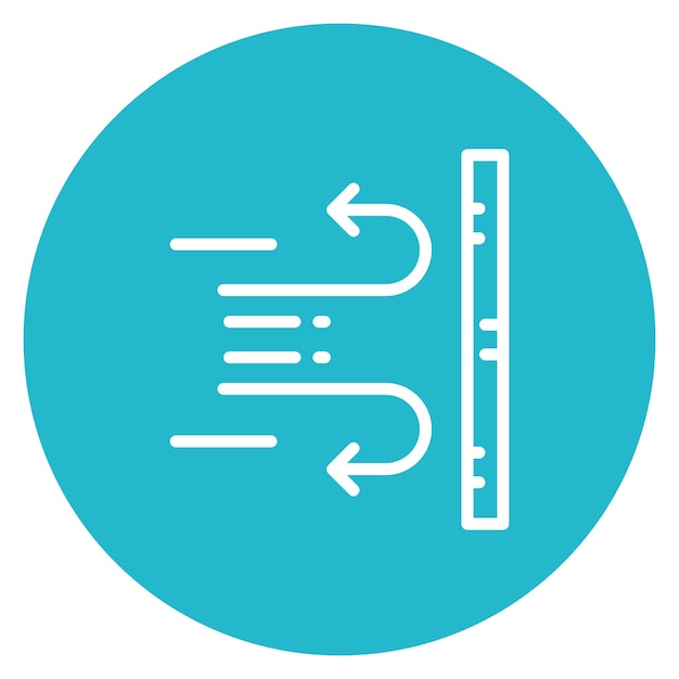 Vector imagen vectorial del icono de la tela a prueba de viento se puede utilizar para las características de la tela