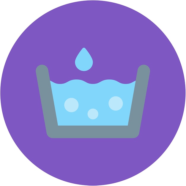 Imagen vectorial del icono de la tela resistente al agua Se puede utilizar para las características de la tela