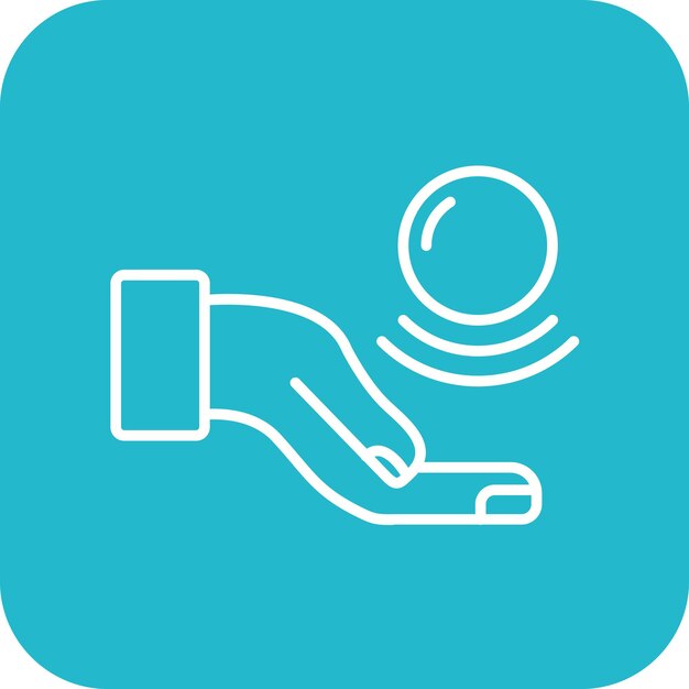 Imagen vectorial de icono de telecinesis puede usarse para el futuro