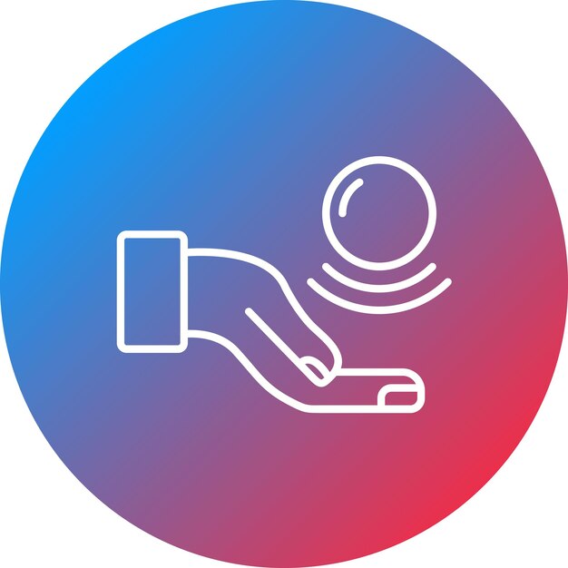 Imagen vectorial de icono de telecinesis puede usarse para el futuro