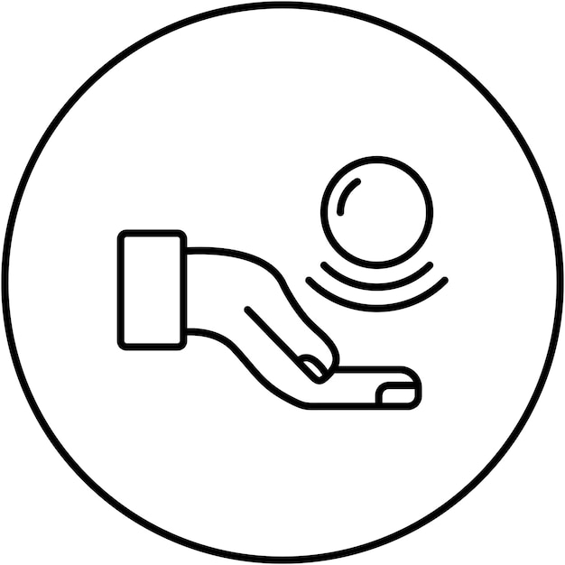 Imagen vectorial de icono de telecinesis puede usarse para el futuro