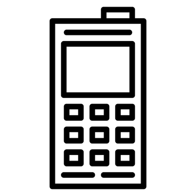 La imagen vectorial del icono del teléfono celular se puede utilizar para disparar