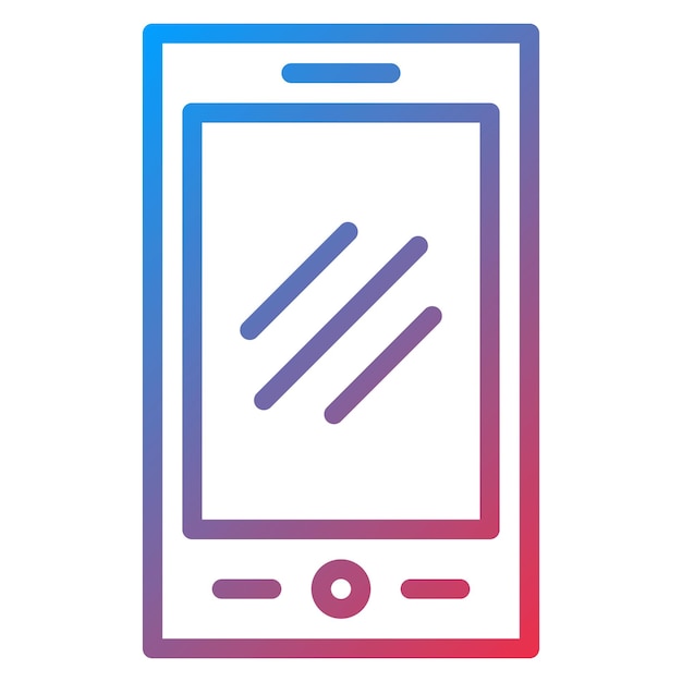 Imagen vectorial de icono de teléfono inteligente Se puede usar para lujo