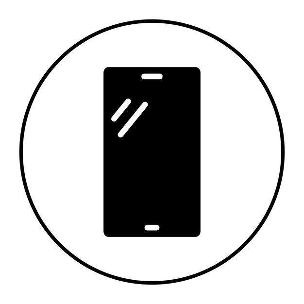 La imagen vectorial del icono del teléfono inteligente se puede utilizar para Generation Gap