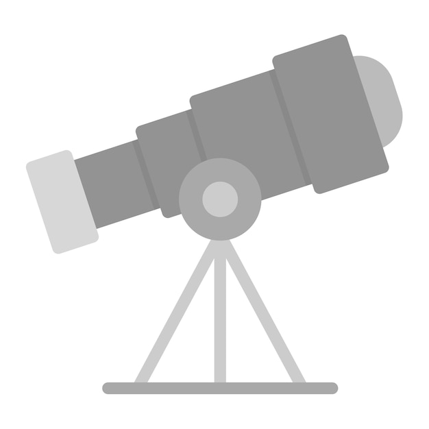 La imagen vectorial del icono del telescopio se puede utilizar para la geografía