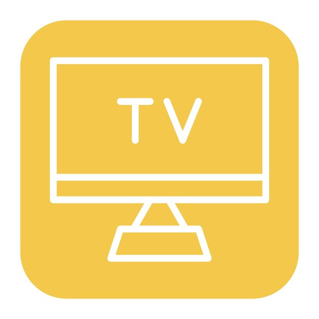 La imagen vectorial del icono de televisión se puede utilizar para Generation Gap