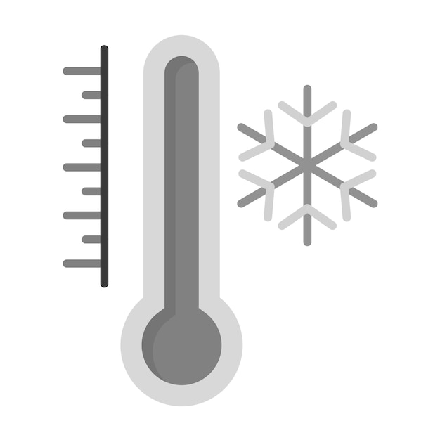 Imagen vectorial de icono de temperatura fría Se puede usar para el tiempo