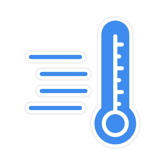 Imagen vectorial del icono de temperatura Se puede utilizar para la lavandería