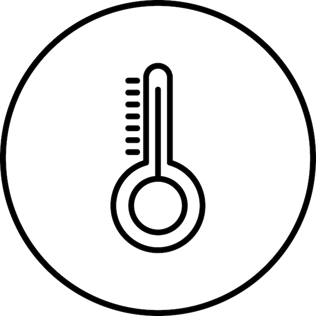 Imagen vectorial del icono de temperatura Se puede utilizar para la lavandería
