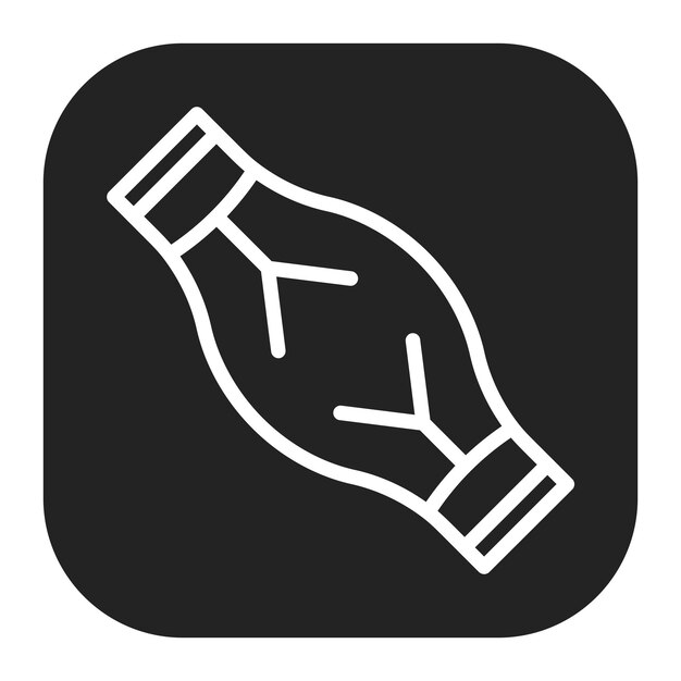 Imagen vectorial del icono de la tendinitis Se puede utilizar para el dolor corporal