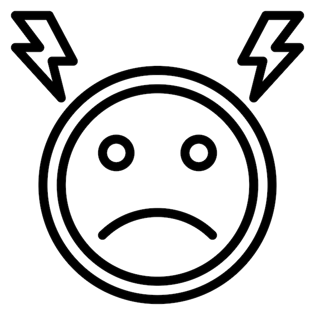 Imagen vectorial del icono de tensión Se puede utilizar para el agotamiento