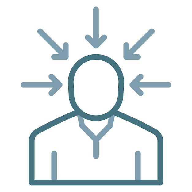 Imagen vectorial del icono de tensión Se puede utilizar para el agotamiento