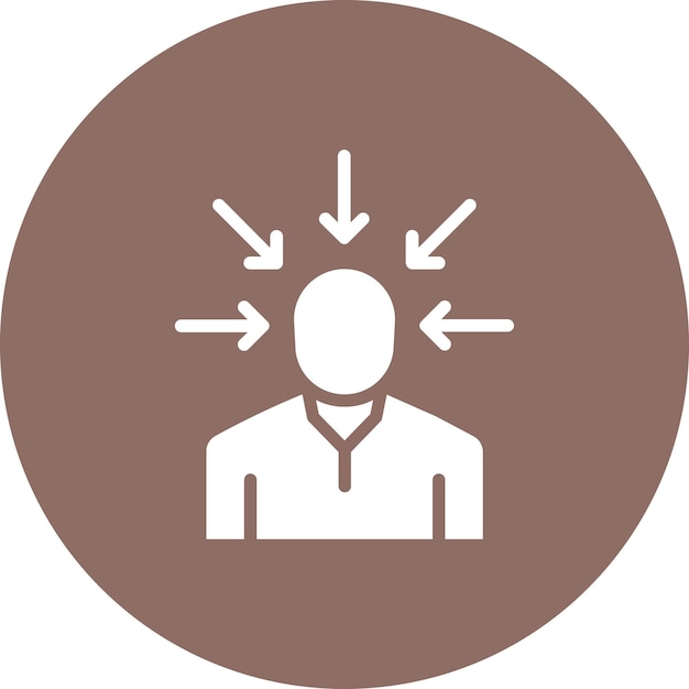 Imagen vectorial del icono de tensión Se puede utilizar para el agotamiento