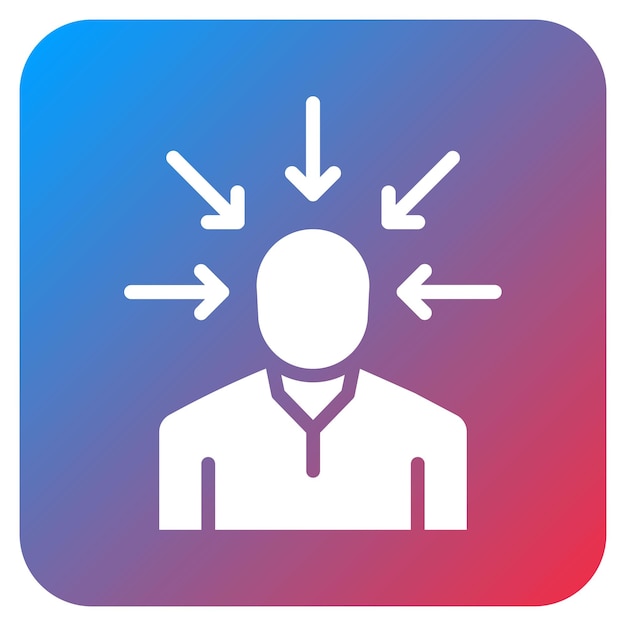 Imagen vectorial del icono de tensión Se puede utilizar para el agotamiento