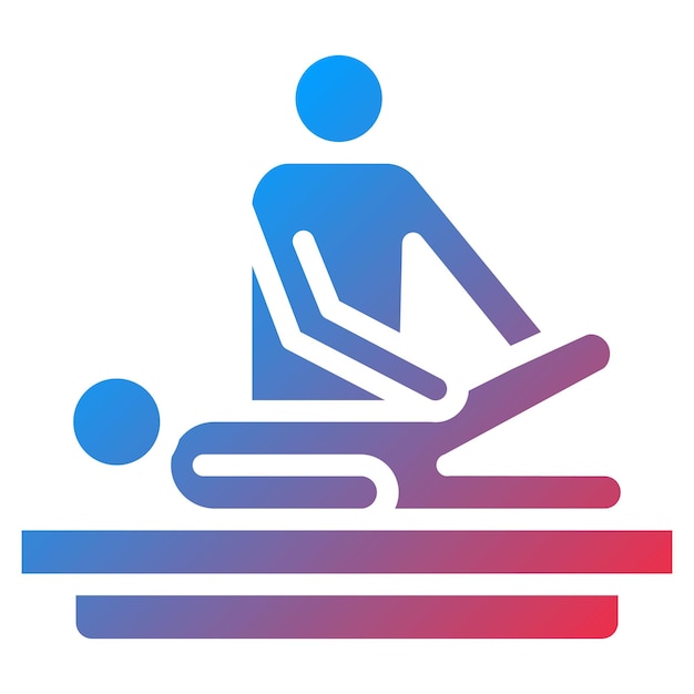 Imagen vectorial de icono de terapia física Se puede usar para el bienestar físico