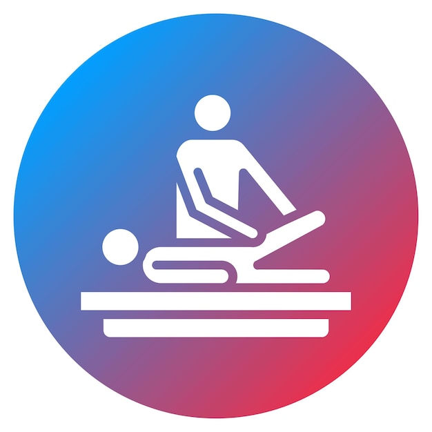 Imagen vectorial de icono de terapia física Se puede usar para el bienestar físico