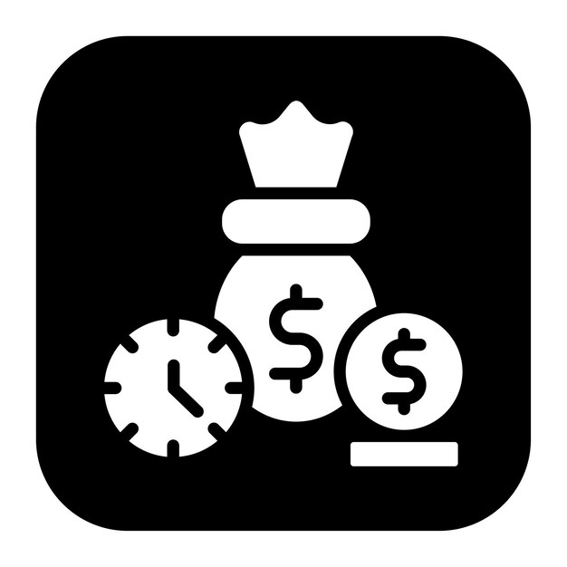 Imagen vectorial del ícono del término de préstamo Se puede utilizar para el préstamo