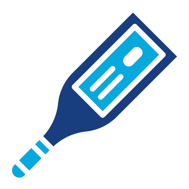 Imagen vectorial del icono del termómetro digital Se puede utilizar para la enfermería