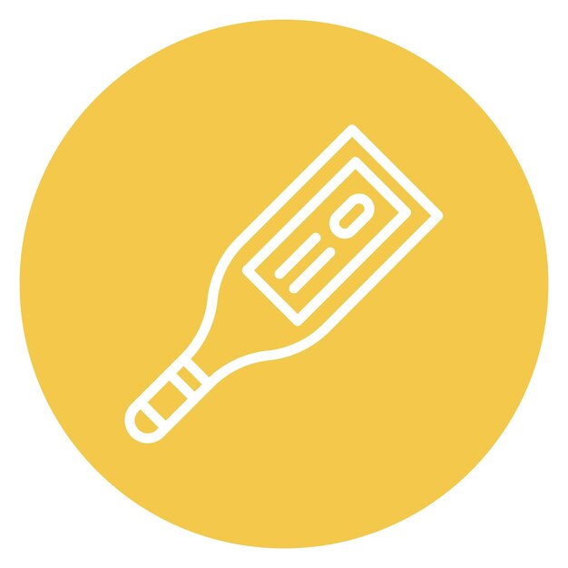 Imagen vectorial del icono del termómetro digital Se puede utilizar para la enfermería