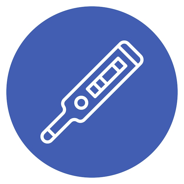 Imagen vectorial del icono del termómetro de fiebre Se puede utilizar para enfermedades infecciosas