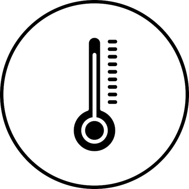 Imagen vectorial del icono del termómetro Se puede utilizar para el hogar de ancianos
