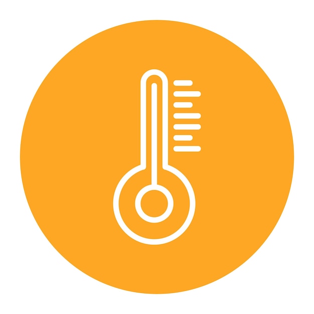 Imagen vectorial del icono del termómetro Puede utilizarse para la tuberculosis