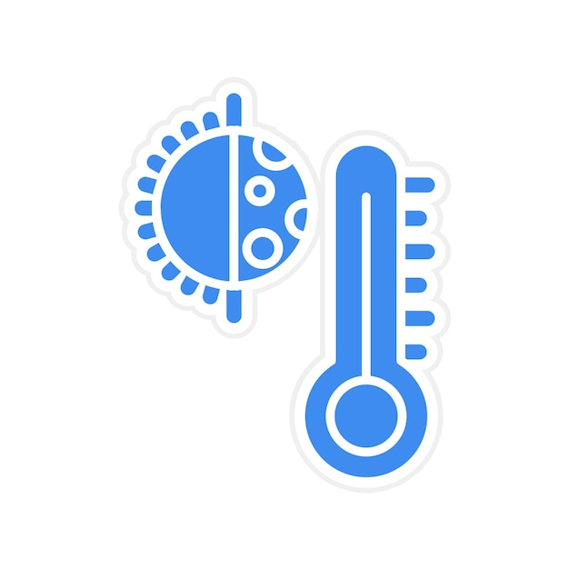 Imagen vectorial del icono del termostato Se puede utilizar para la comodidad