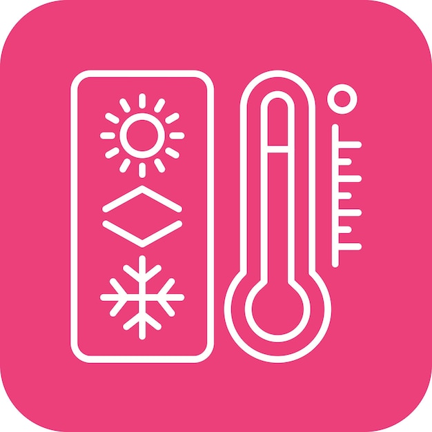 Imagen vectorial del icono del termostato Se puede utilizar para la Inteligencia Artificial
