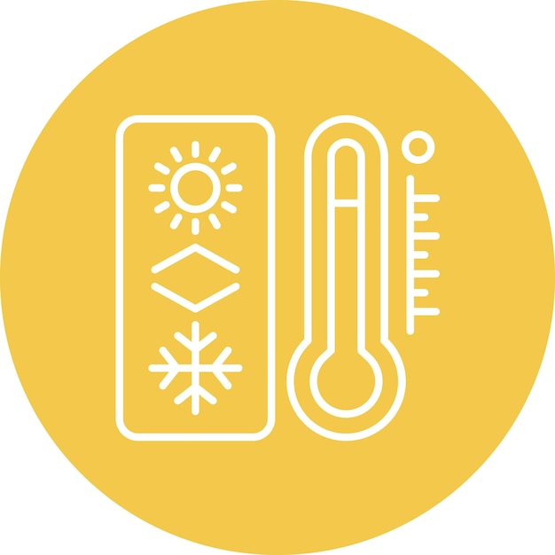Imagen vectorial del icono del termostato Se puede utilizar para la Inteligencia Artificial