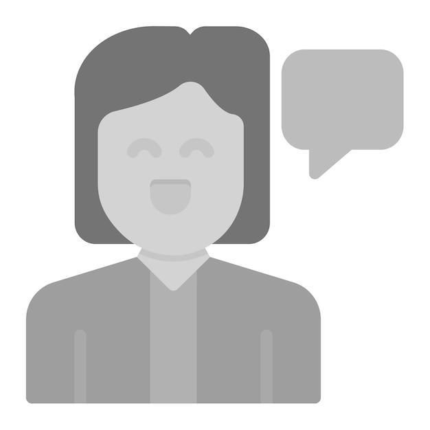 Imagen vectorial de icono de testigo femenino Se puede usar para la investigación de delitos