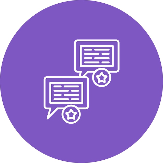 Imagen vectorial del icono de testimonios Se puede utilizar para los servicios de dinero en línea